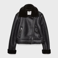Stradivarius women's leather jacket FAUX BIKER 2025 model