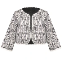 Women's official coat model jacquard striped zebra code AK1440