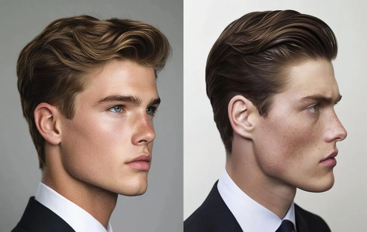 Men's wet old mani hairstyle