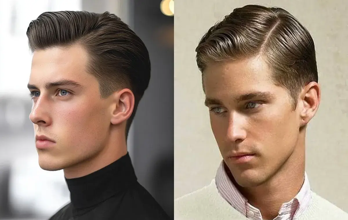 Classic wet hairstyle for men