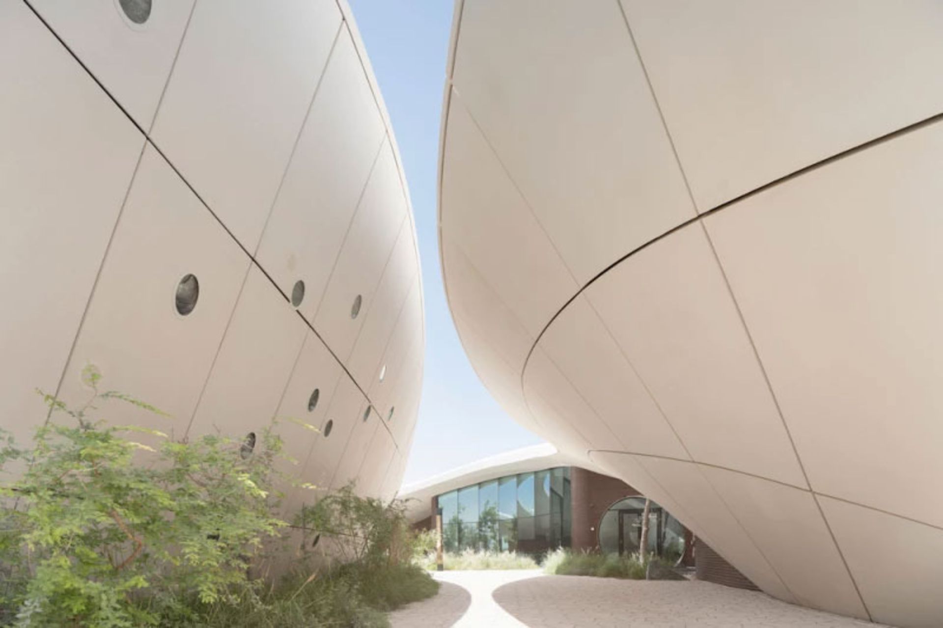 Concrete architecture in Ghafwoods Dubai Center