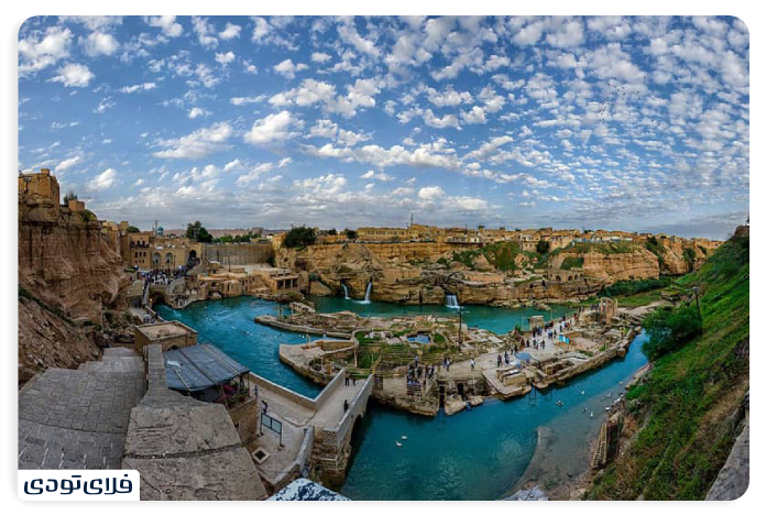 Shushtar water structures A collection of waterfalls and water mills of Shushtar water structures