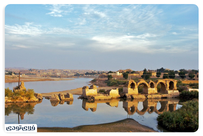 Shushtar water structures Shadran Bridge