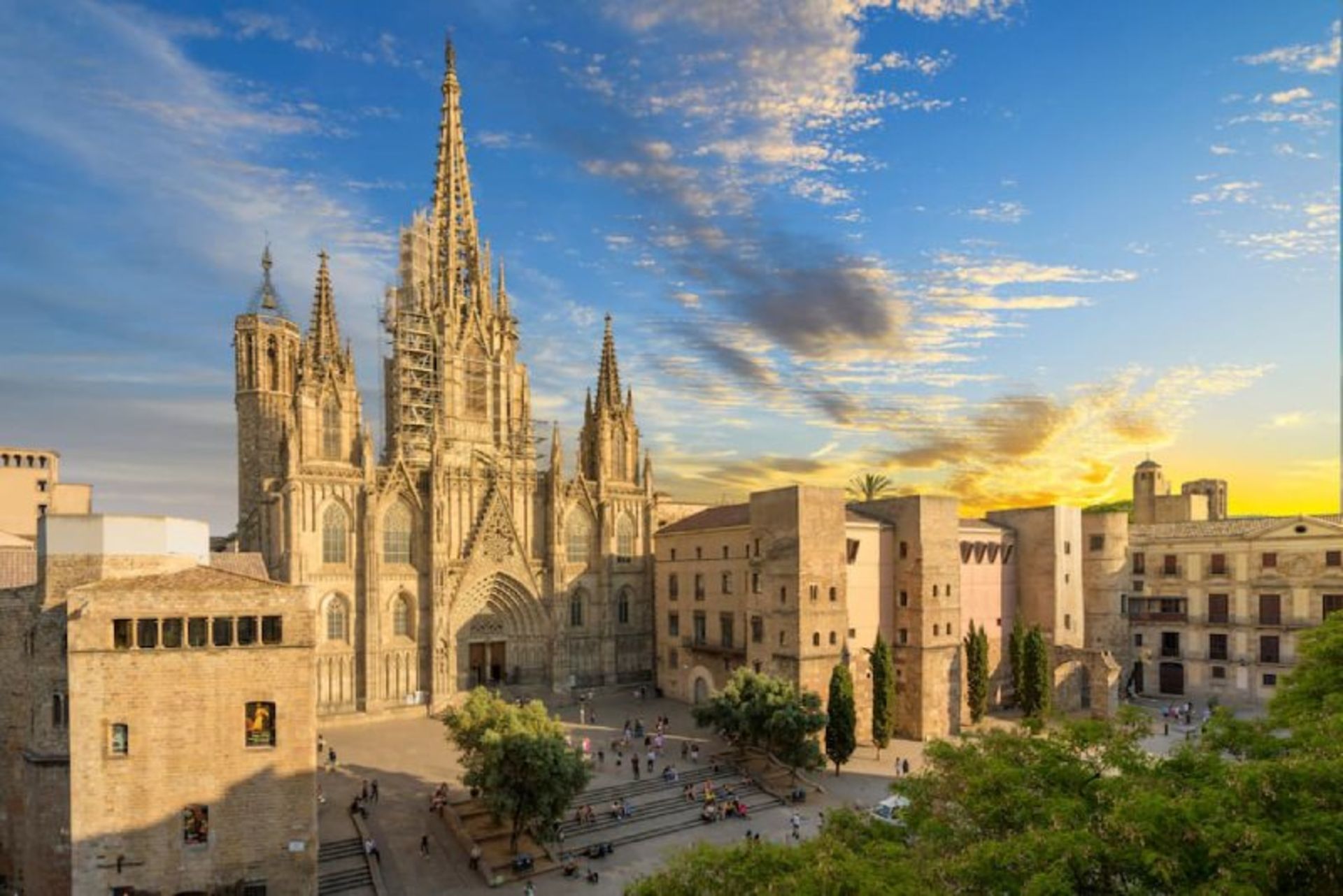 Exterior view of Barcelona Cathedral