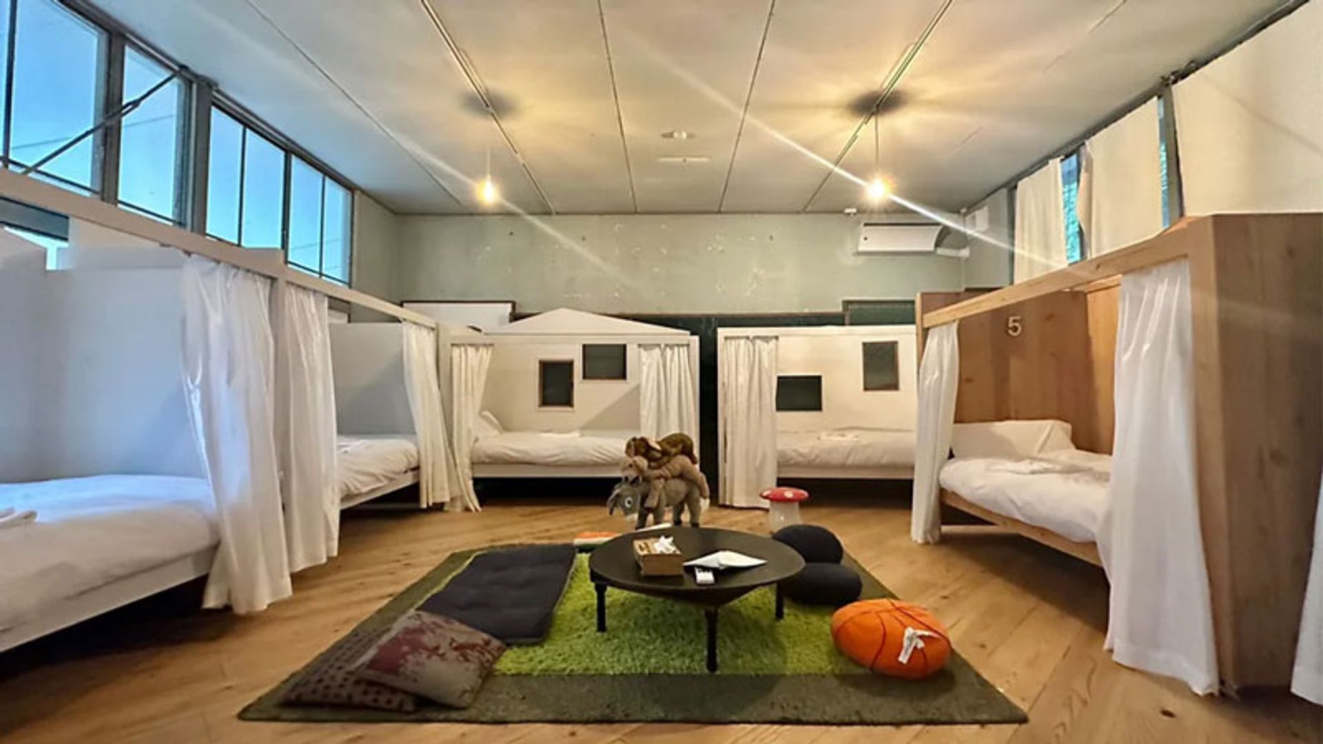 Passenger bed in Japanese school room