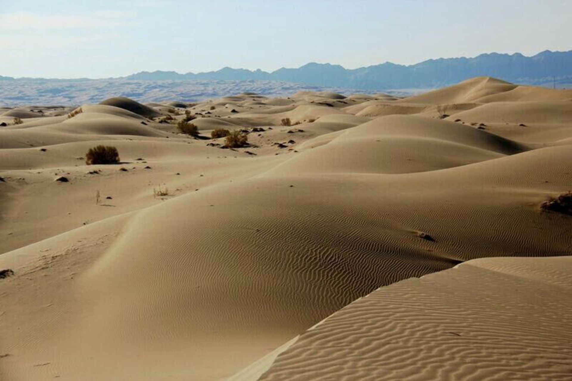 Sand dunes in Maranjab Aran and Bidgol deserts