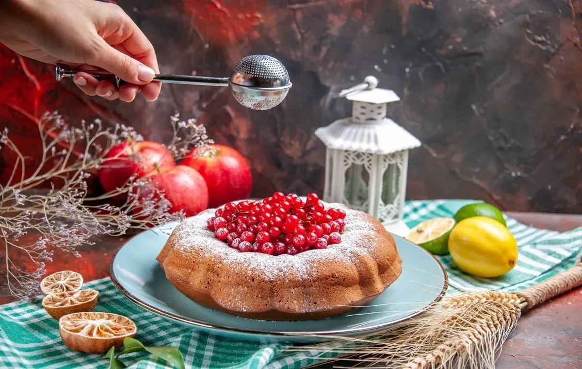 Pomegranate cake