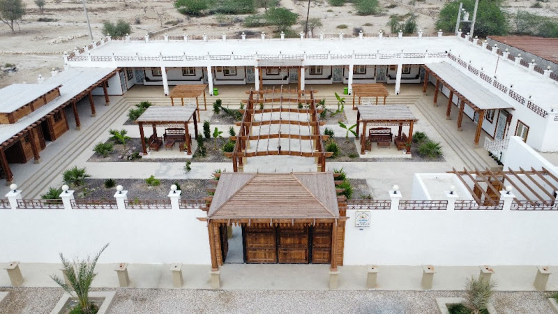 Aerial view of Zarin Qeshm eco resort