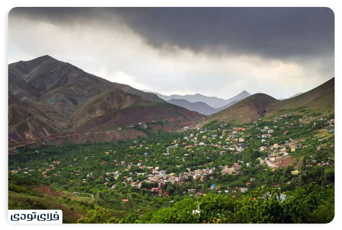 Imamah village Access route to Imameh village in Tehran