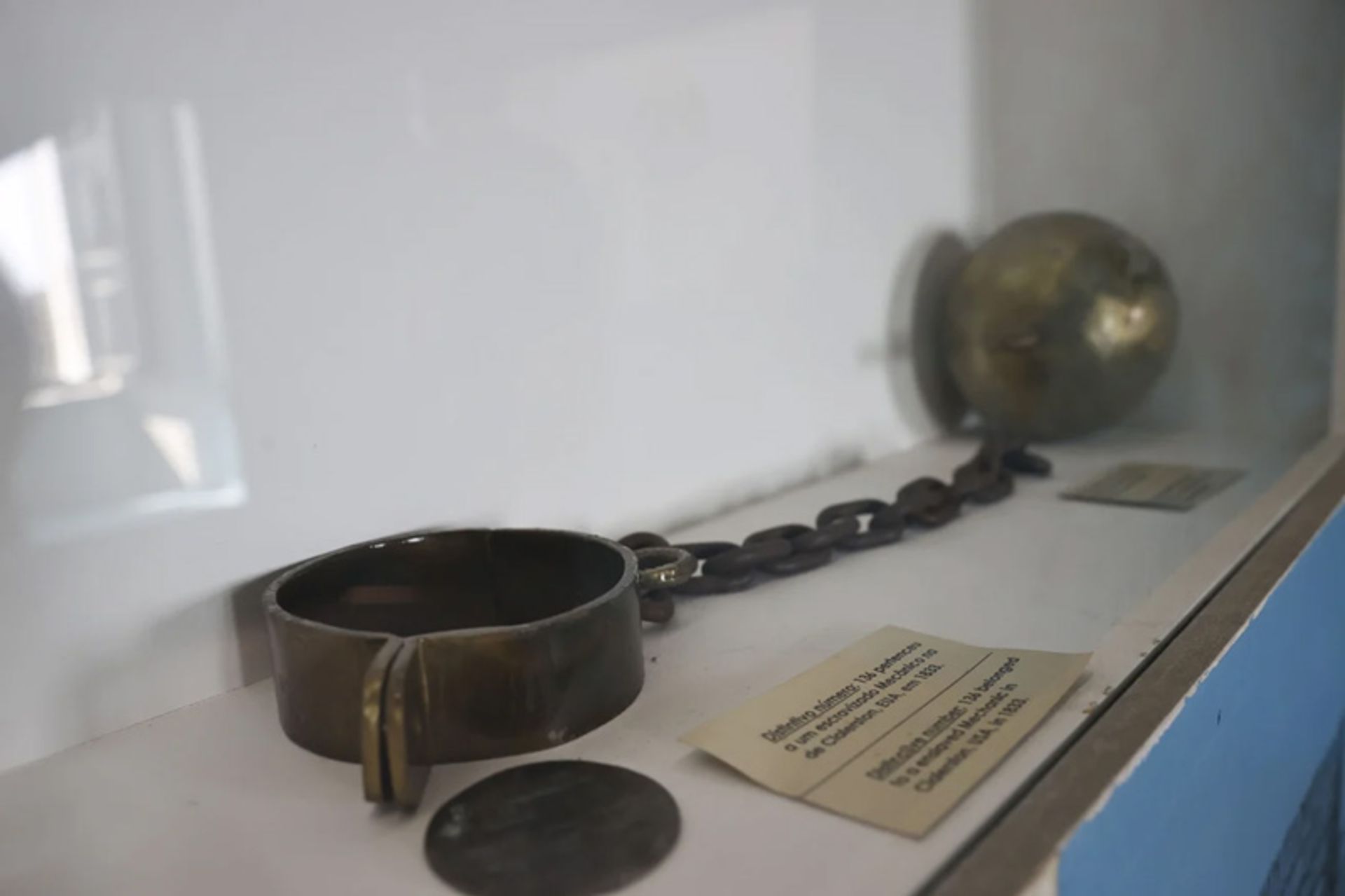 Tools of torture for slaves in the Angolan Slavery Museum