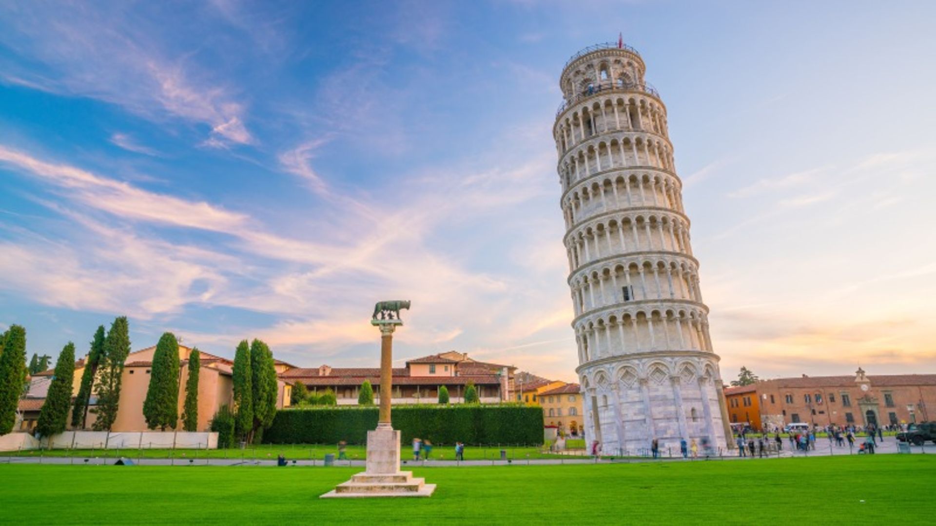 The Leaning Tower of Pisa in Italy