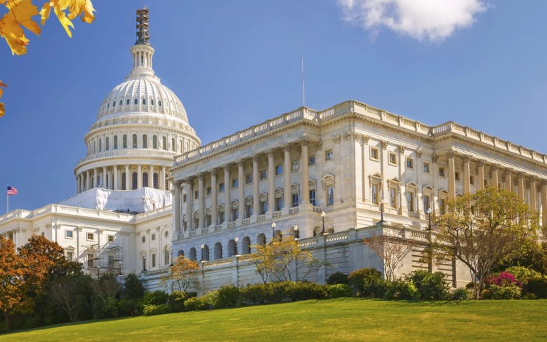 The exterior of the US Capitol