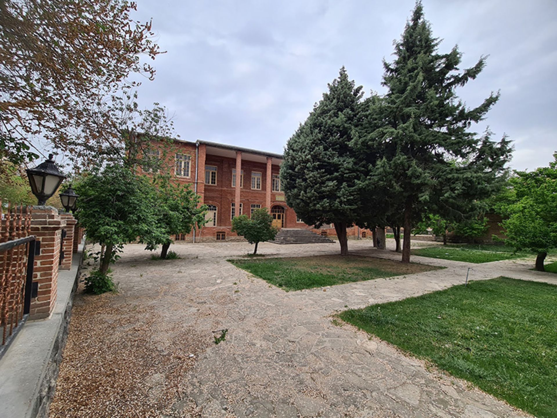 The courtyard of the historical school of 22 Bahman, Urmia
