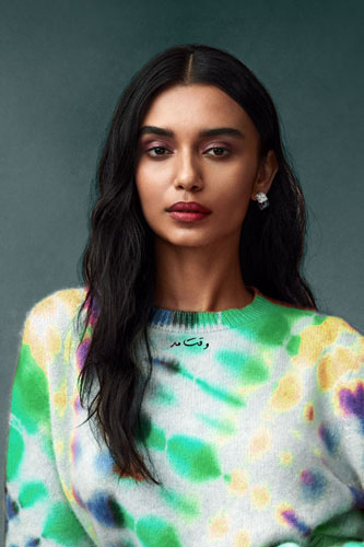 Make-up model and face makeup in celebrity style