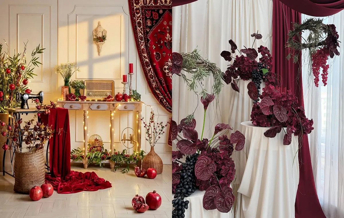 Modern Yalda night decor for photography