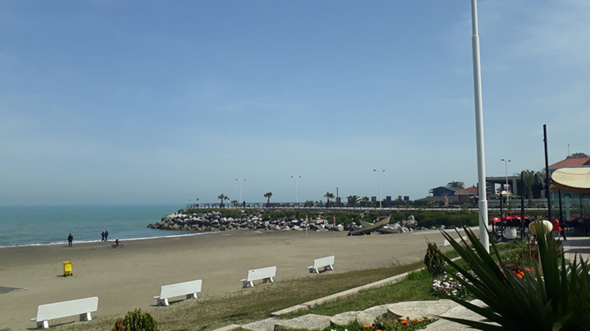 Caspian coast of Babolsar city