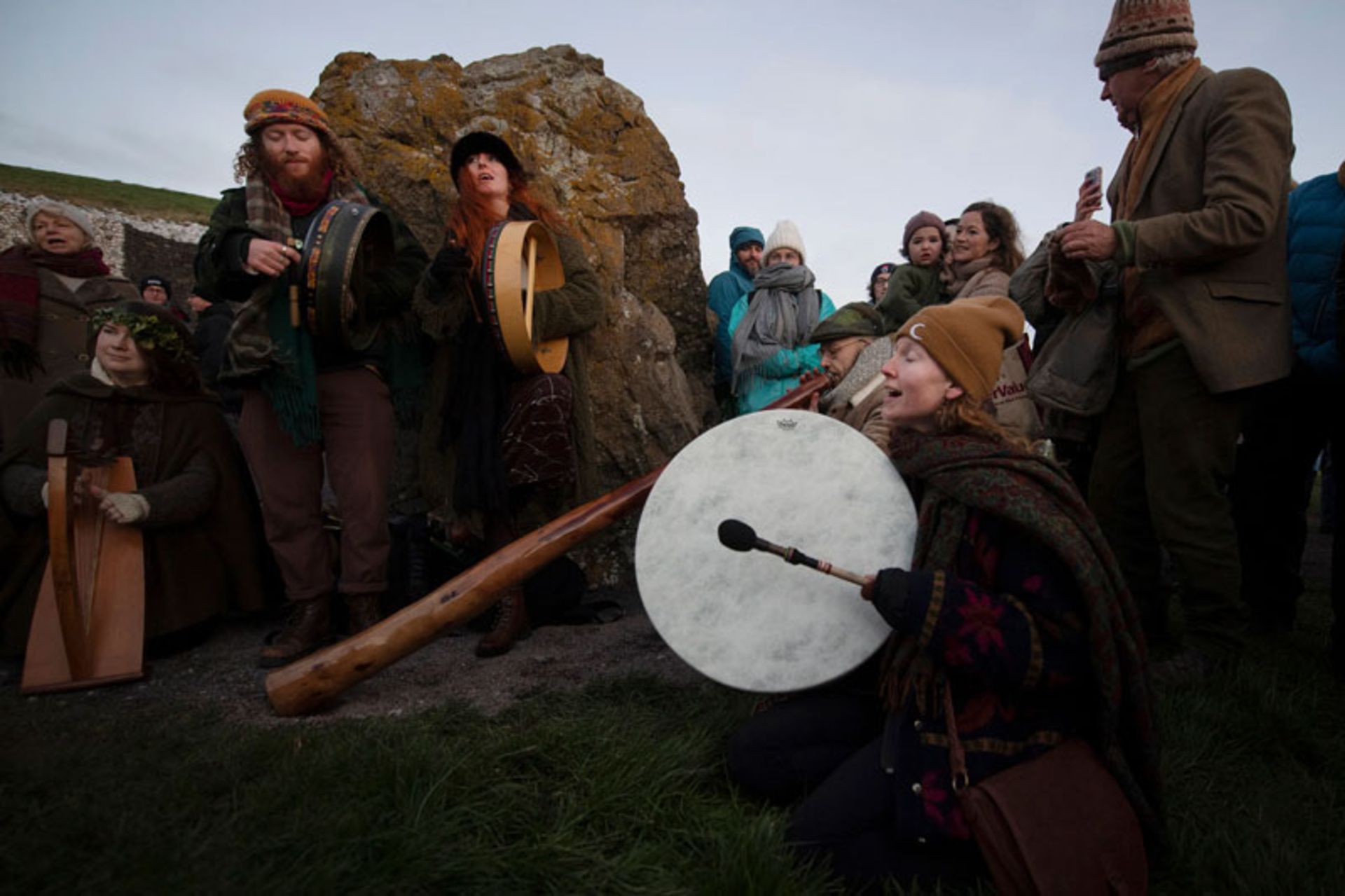 Instrumental and vocal at the Newgrange Ancient Festival