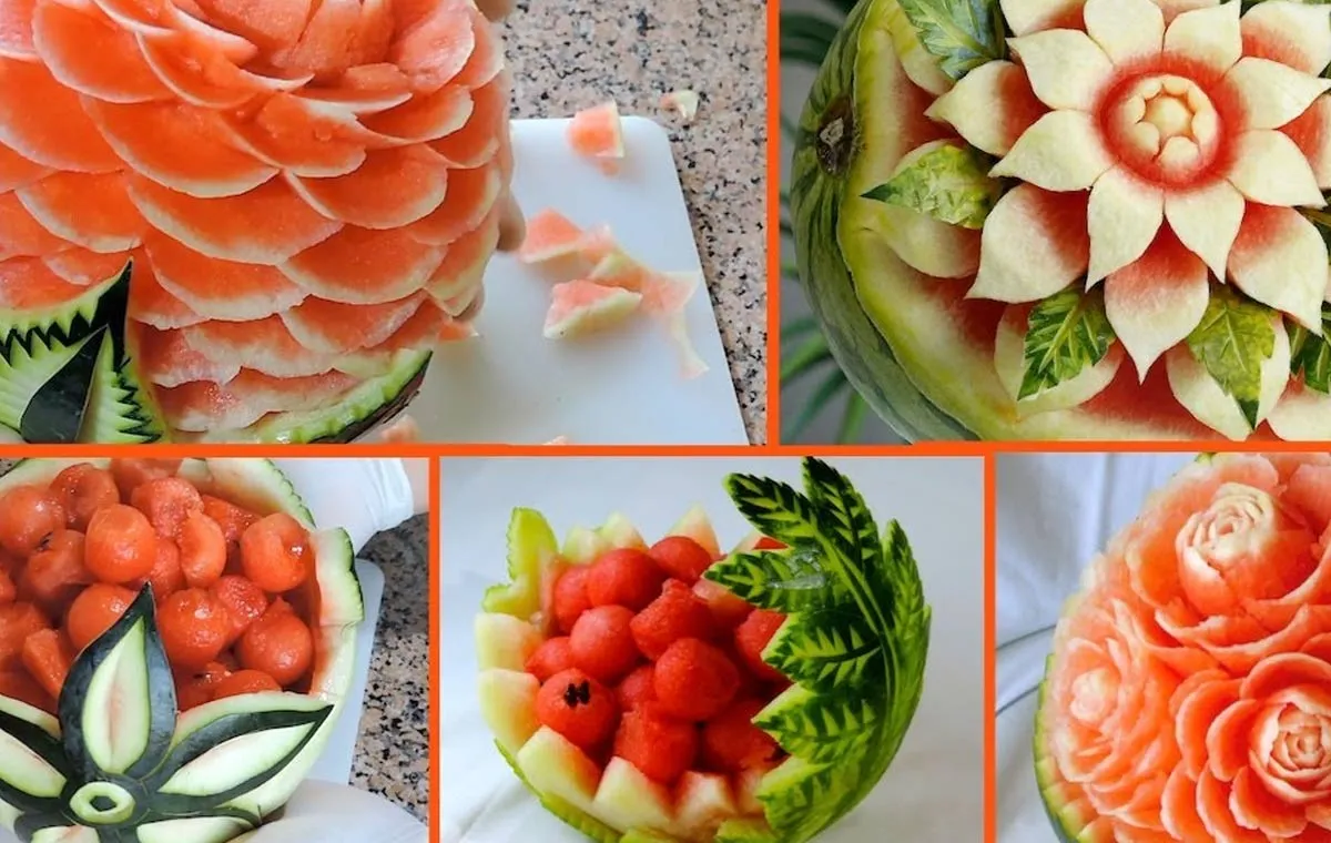 Watermelon decoration on Yalda night