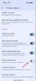 Android privacy settings