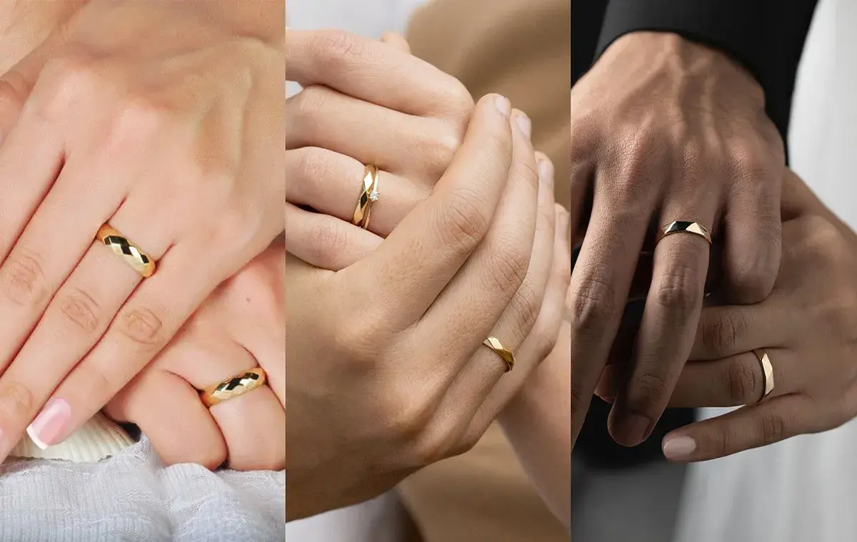 Polygonal wedding ring model