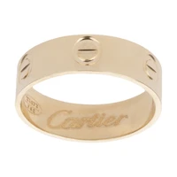 Women's 18 carat gold ring with Cartier Maya Mahek design, model MR0392, size 55