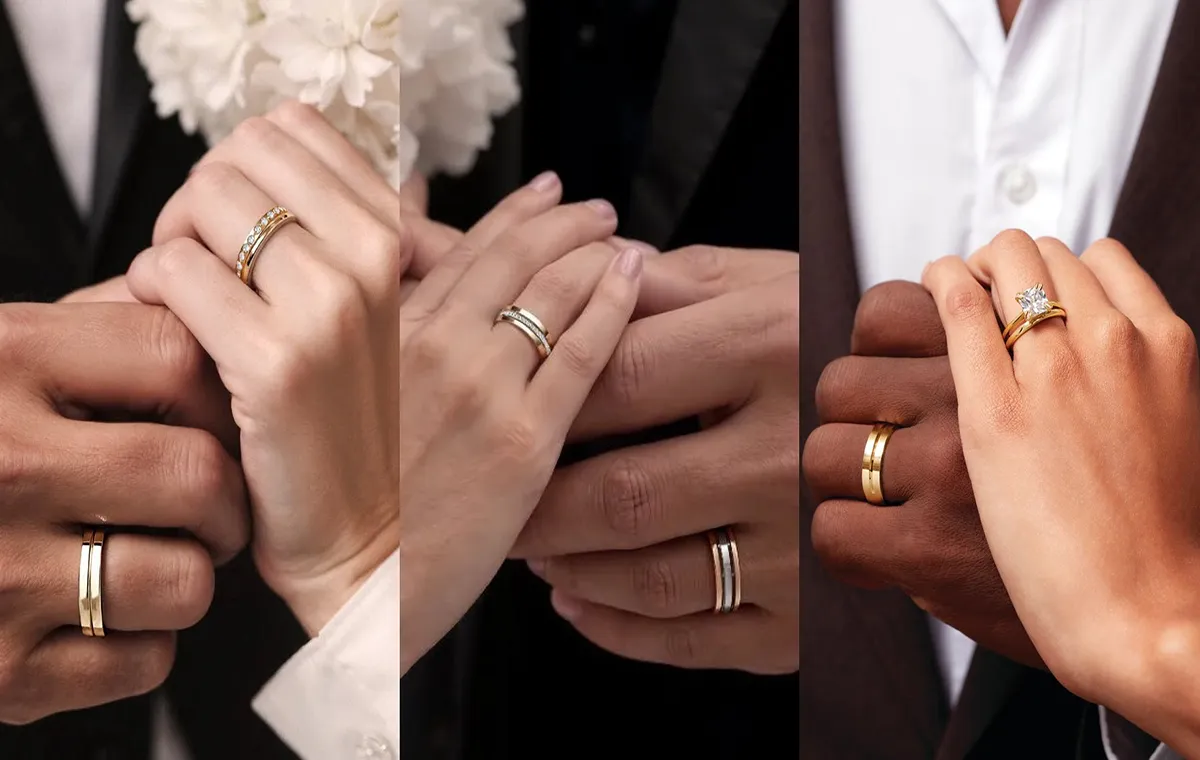 Diamond wedding ring model