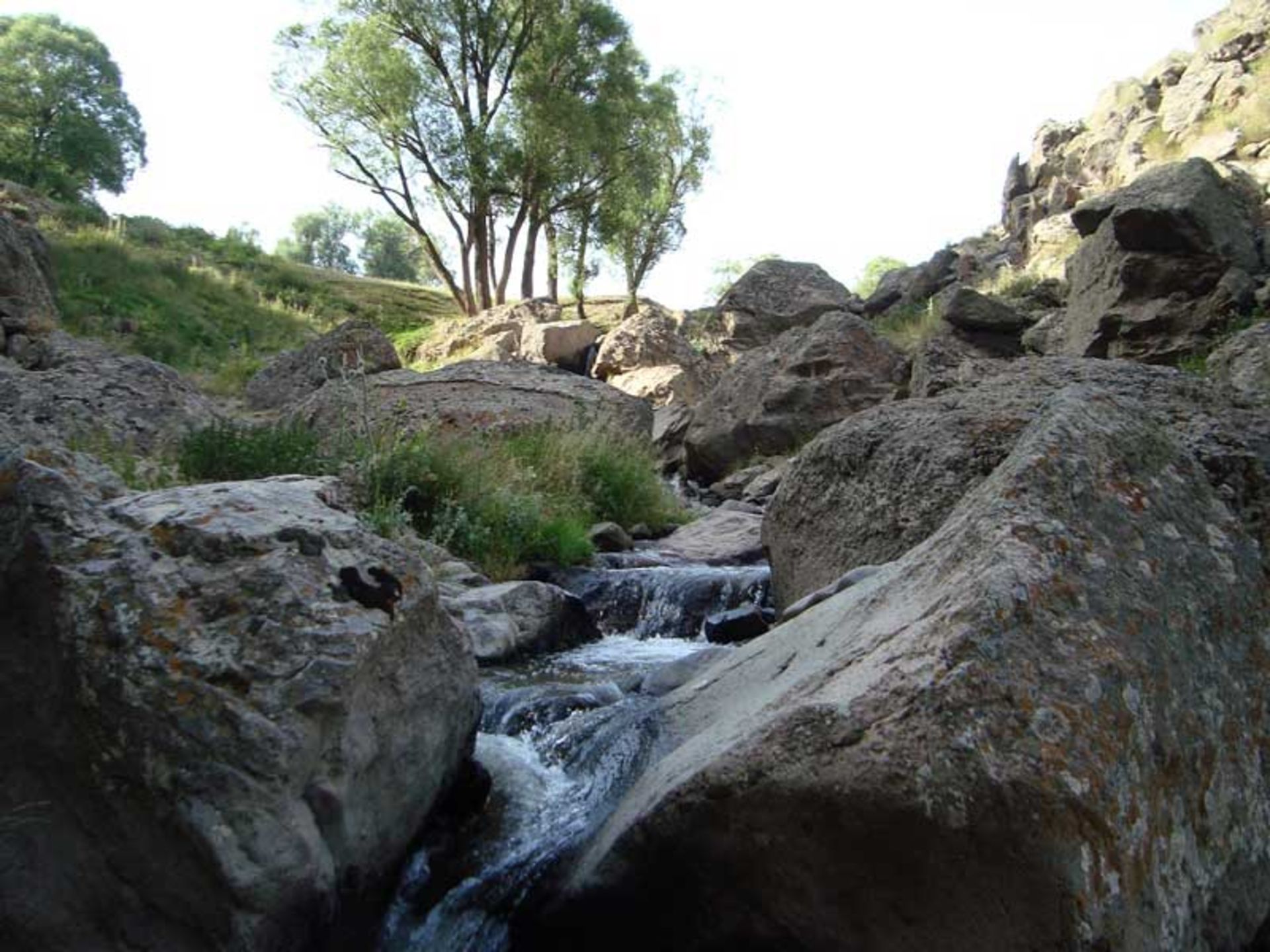 Verge Seran waterfall in the north of Verge Seran village