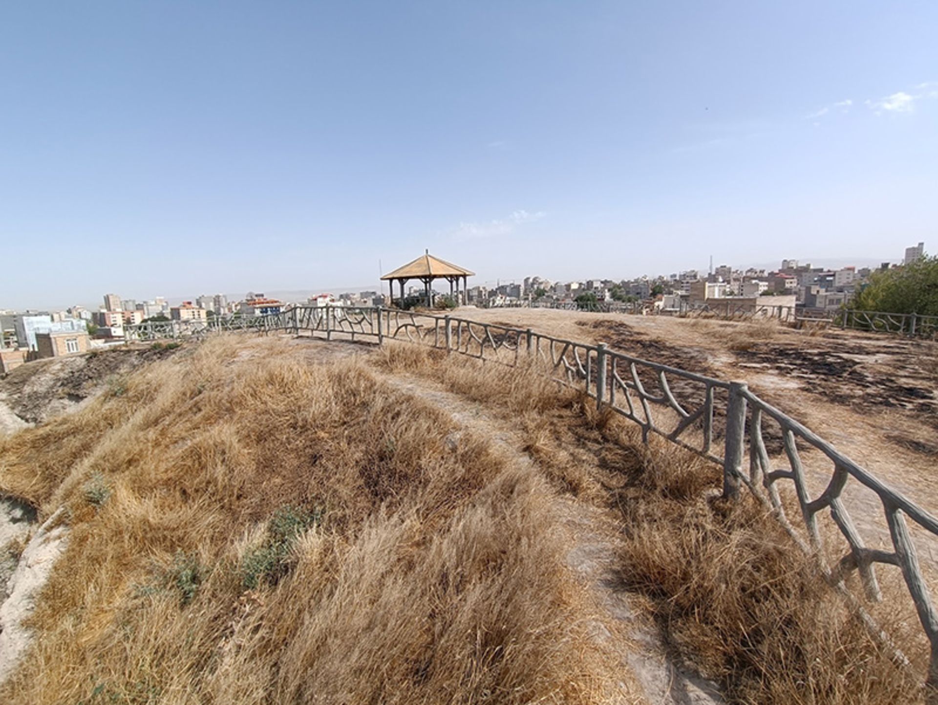 Anahita historical hill in the heights of Sarein city