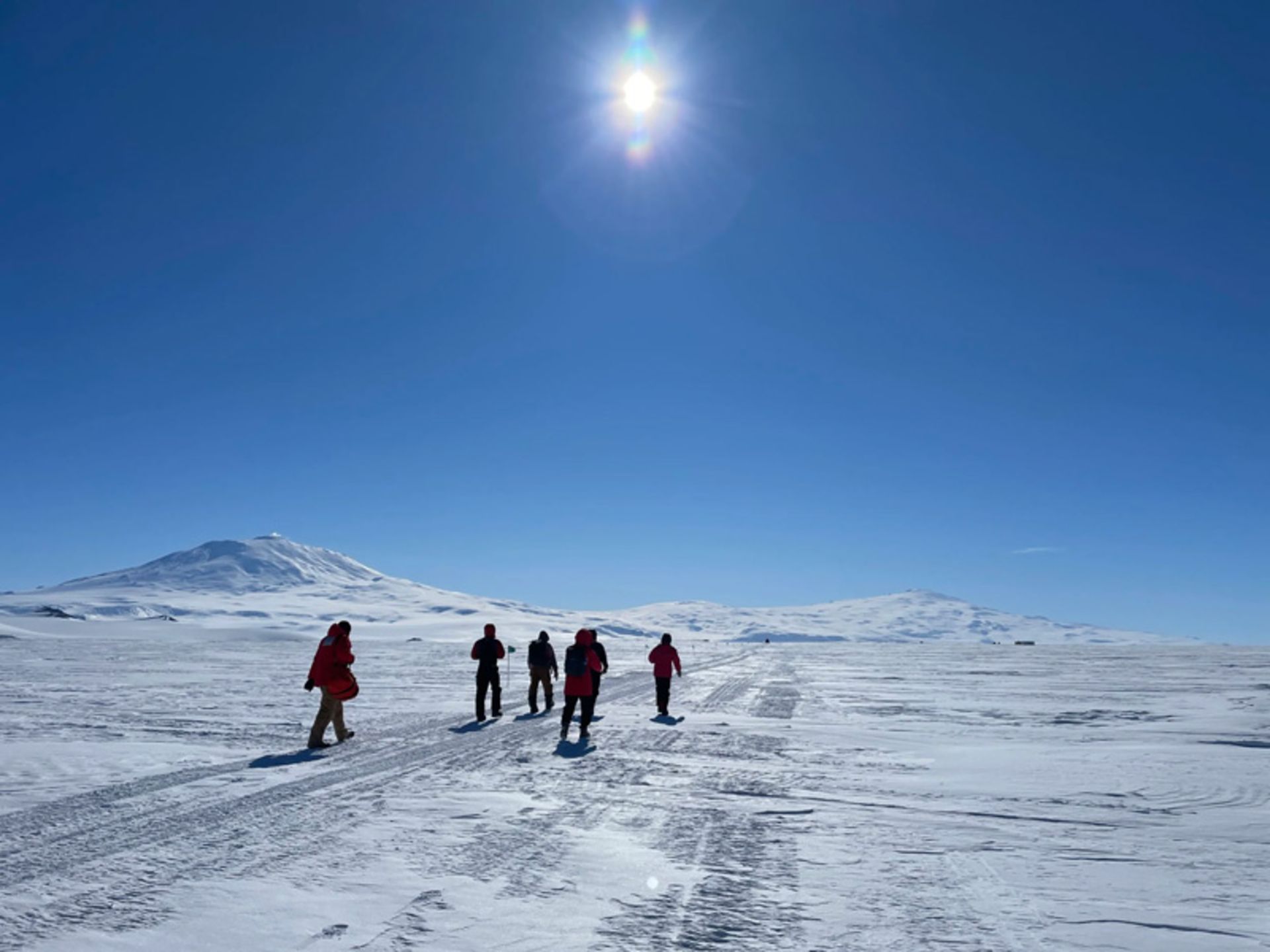 Antarctic explorers in the Allen Hills area