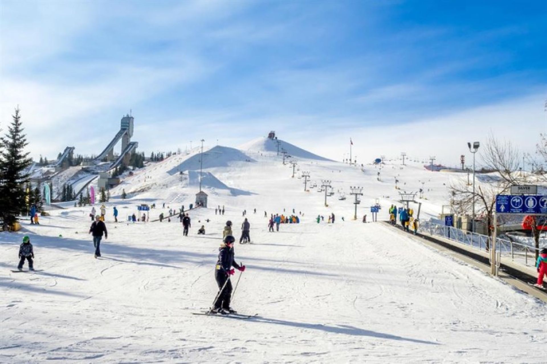 Snow skiing in Calgary