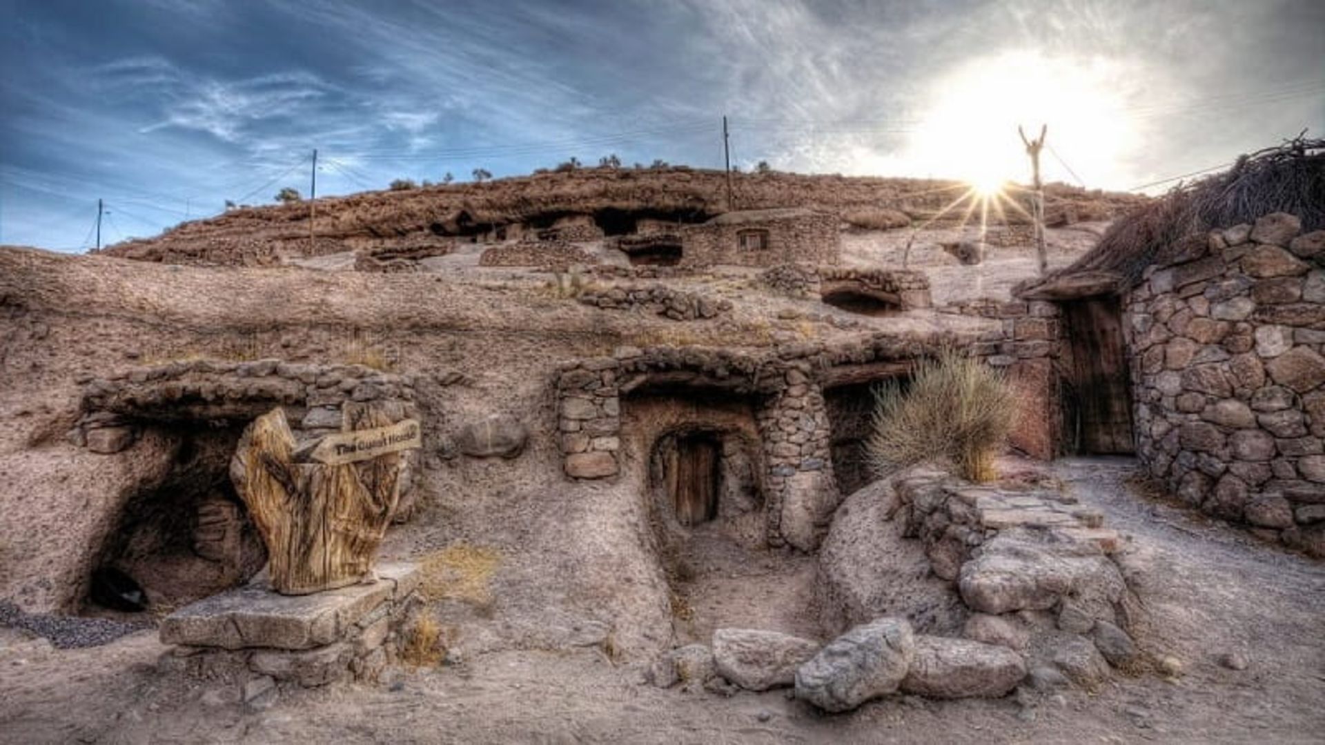 Dastkand houses of Meimand village in the heart of the mountain