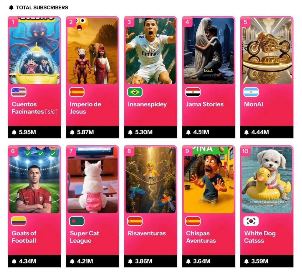 YouTube artificial intelligence content