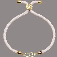 Women's 18 carat gold bracelet heart and infinity model