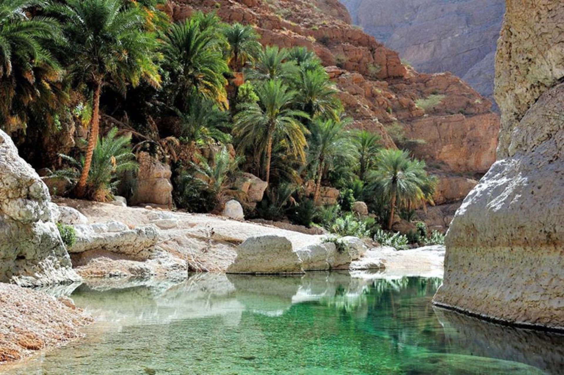 The green and prosperous Wadi Shab, Oman
