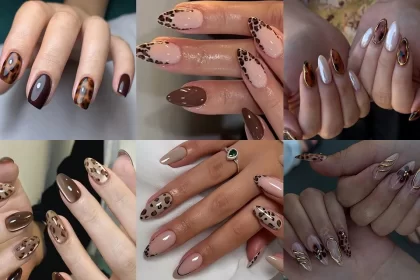 New leopard nail design