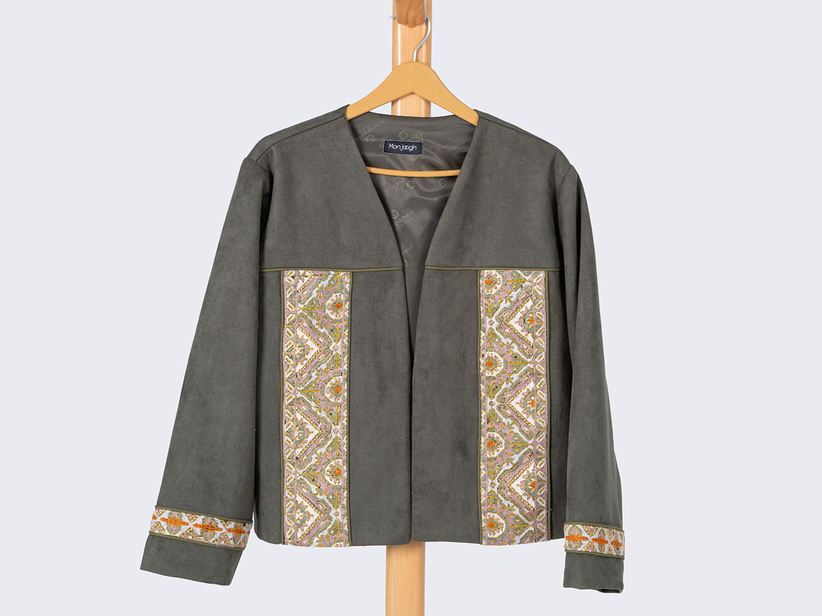 Women's jacket beaded clothing store