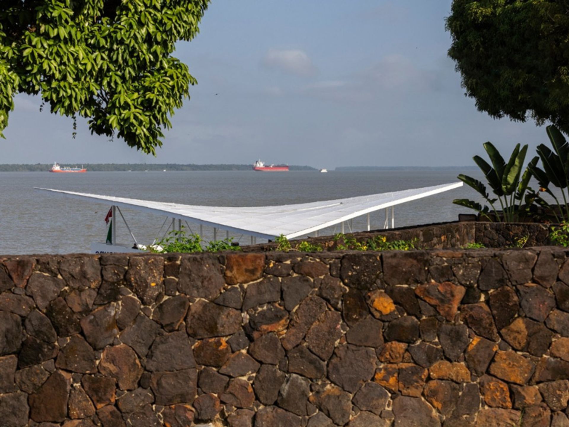 Aquaprasa Floating Field near Belem Beach, Brazil