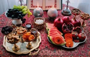 Yalda night table decoration