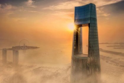 Seel Dubai Marina Hotel at sunset