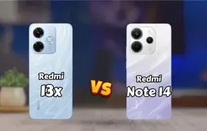 Comparison of Redmi 13x and Redmi Note 14; Comparison of new Redmi generations