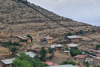 Angas village at the foot of the mountain