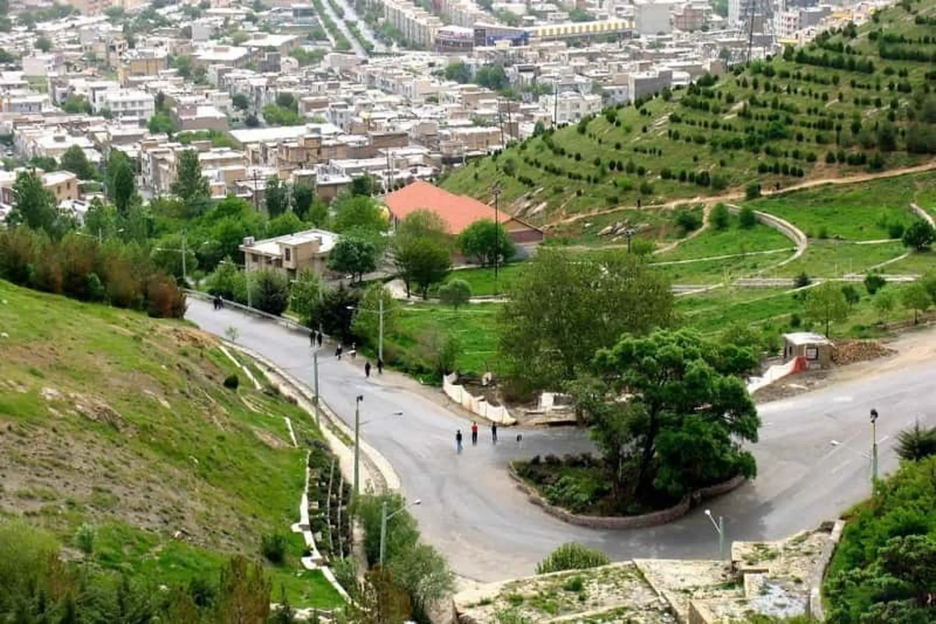 Abider Forest Park in the heights of Sanandaj city