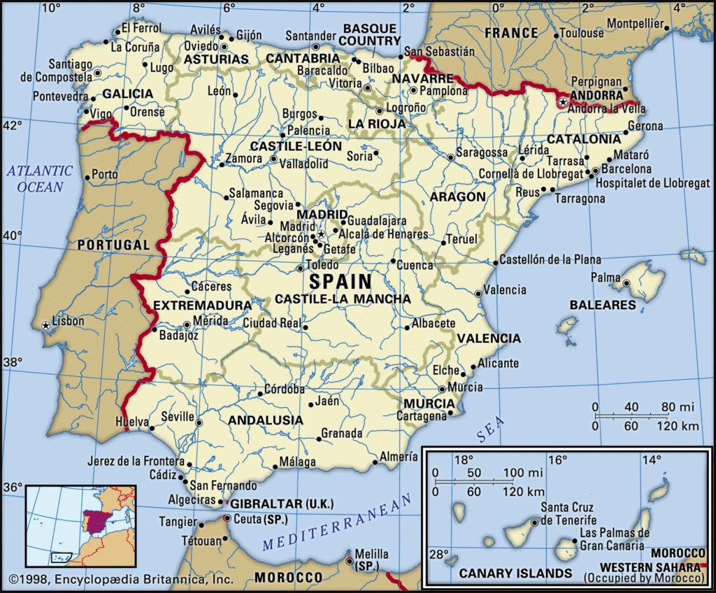 Map of Spain