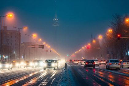 Snowy Tehran