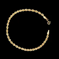 Women's 18 carat gold bracelet Super 750 rope model