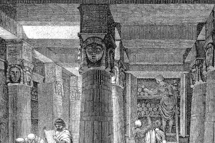Designing the interior of the library of Alexandria