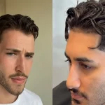 Short wet hairstyle for men