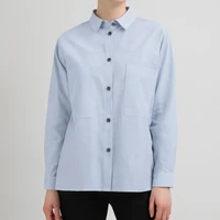 Paradise model women's long-sleeve lapel collar shirt