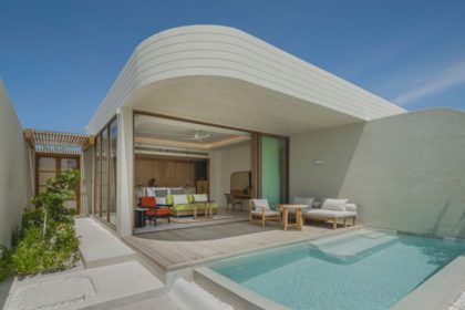 Private pool in Centara Grand hotel suite in Maldives