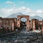 The Italian city of Pompeii after the rain